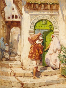 水を運ぶ人 フレデリック・アーサー・ブリッジマン アラブ Oil Paintings